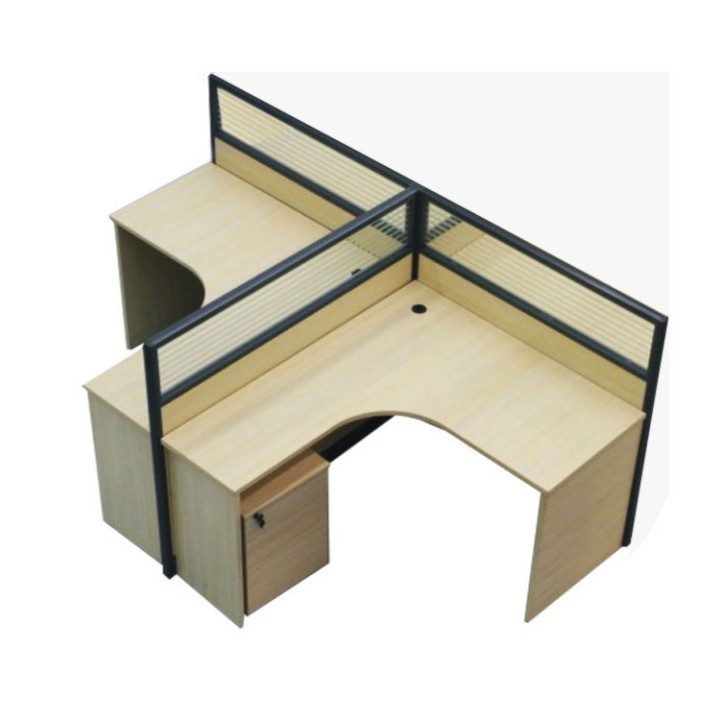LTW2P-140x140 2 Person T Workstation Workspace - AL Seham Furniture