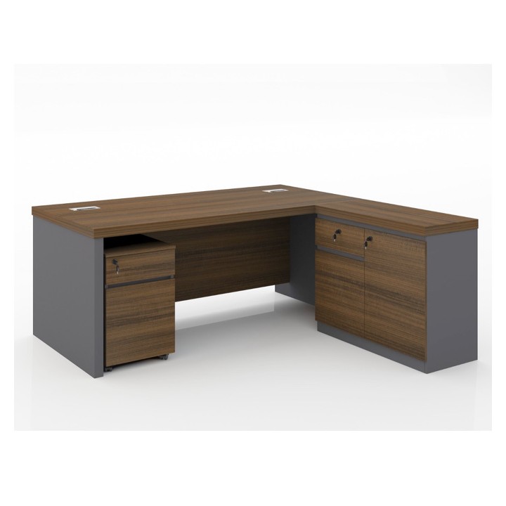 KN-AD20-BG 200cm L Shape Manager Table