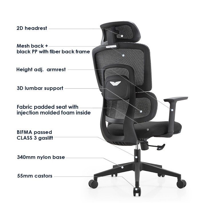Garry HB Ergonomic Executive Stylish Chair
