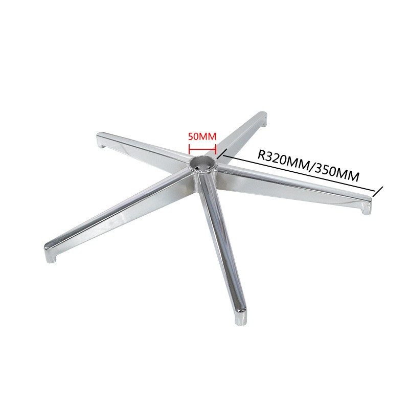 Spider Chrome Base for Office Chair – 5 Leg Heavy Duty Design