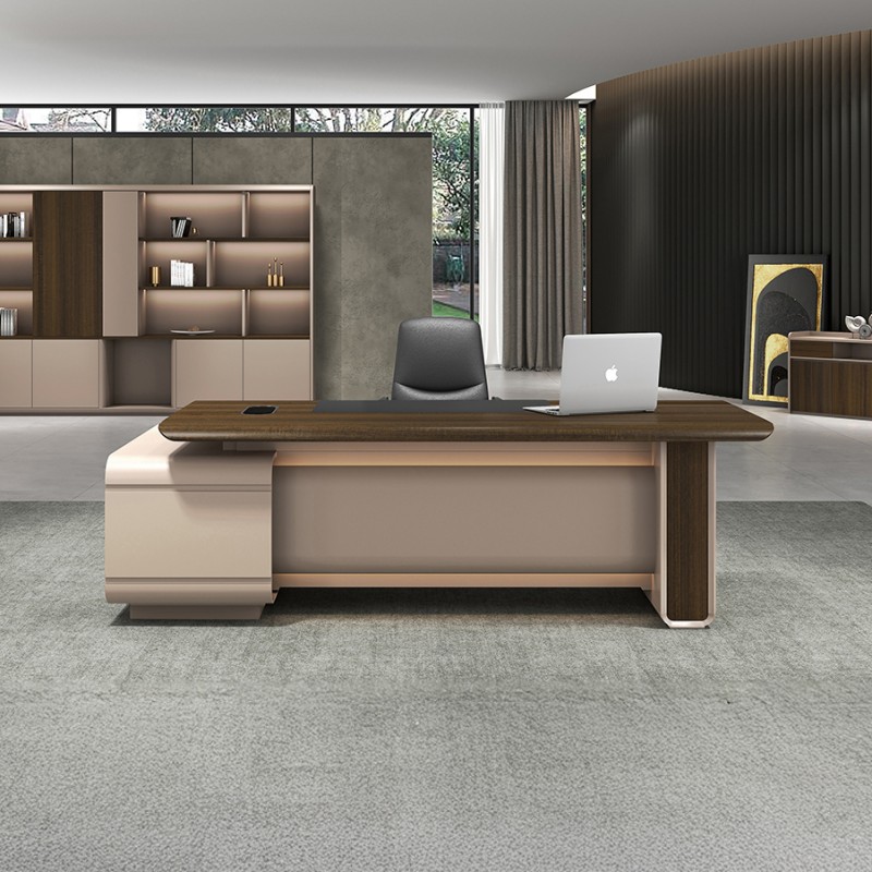 Aero Desk-200 Executive Office Table with Side Cabinet