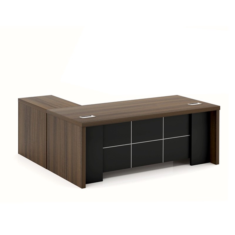 Leo 200 L-Shaped Office Table with Movable Return Table & Storage