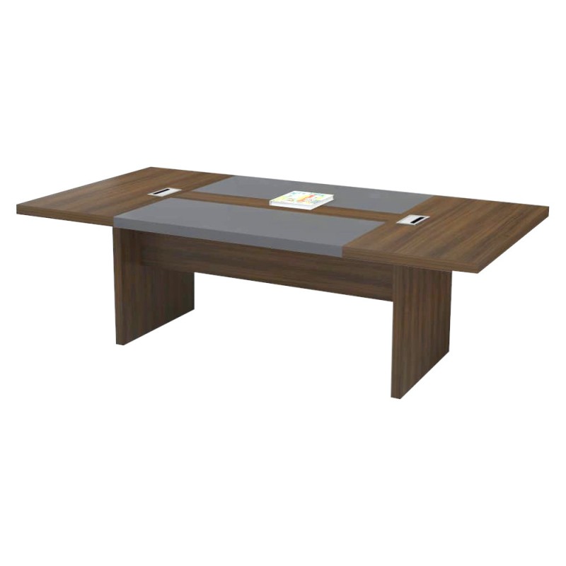 KN024-MT-30 Large Meeting Table with 50mm Top & Dual Cable Boxes