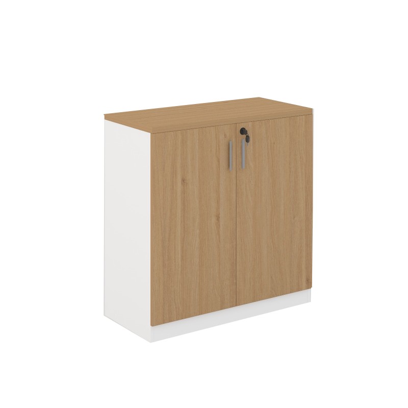 AF808-OAK Wooden Door Cabinet with Soft-Close Hinges