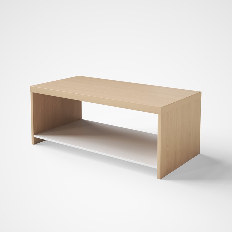 CT120-OAK Coffee Table with 50mm Thick Top