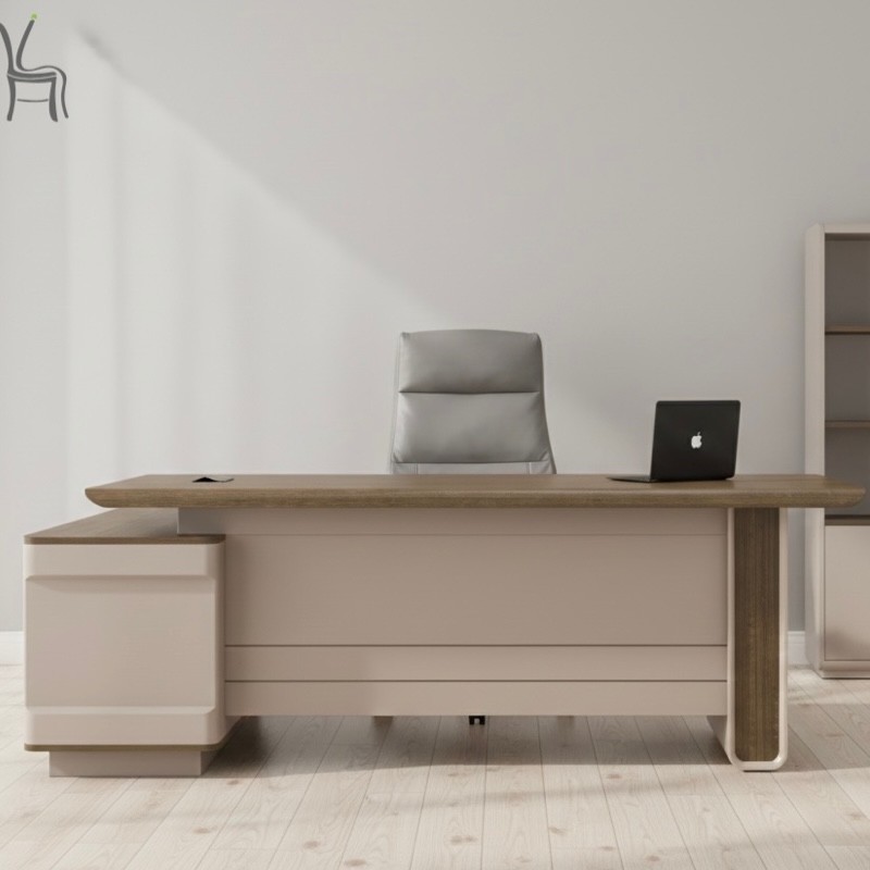 Aero Desk-200 Executive Office Table with Side Cabinet