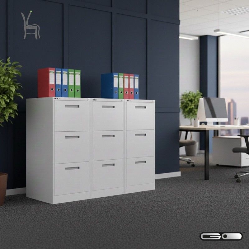 GO VERTICAL FILING CABINET 3 DRAWER  - Model GO-VFC-3D (FYD-K002)